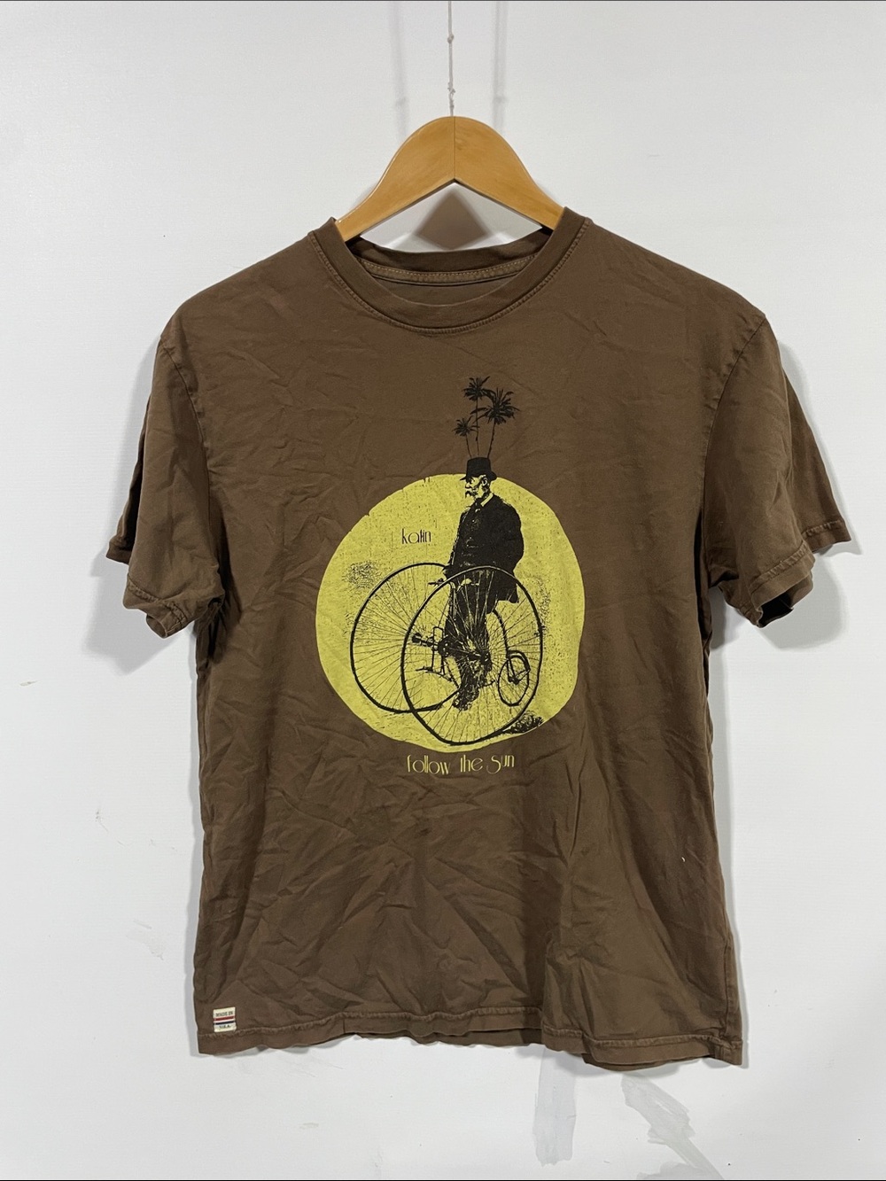 Katin Brown Short-Sleeve Tee with Yellow Graphic